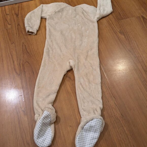NEW 3T The Children's Place Zip Up Onesie One Piece Footed Fleece Pajamas - Picture 3 of 4